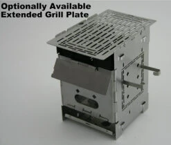 Firebox 5" Ti G2 Folding Firebox Stove -Expedition Gear 2G 5 3