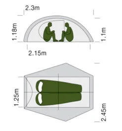 Exped Mira II HL -Expedition Gear Mira2 grund