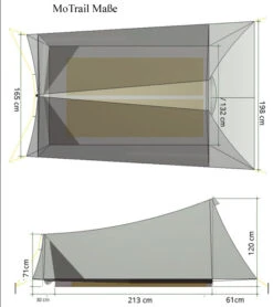 Tarptent MoTrail Mit Front Und Rearpole -Expedition Gear MoTrail masse