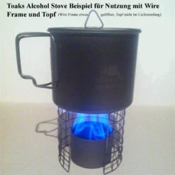 Toaks Titanium Siphon Alcohol Stove M Topfhalter -Expedition Gear STV01 3