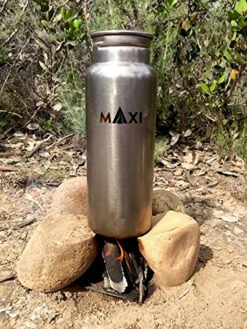 MAXI Life Enhance Titanium Wasserflasche 800ml -Expedition Gear bot5