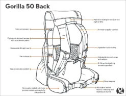 GossamerGear Gorilla 50 -V21 Grey -Expedition Gear gorilla50 back