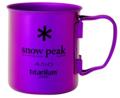 Snowpeak Single Cup 450 Titan Elox -Expedition Gear mg 043purple