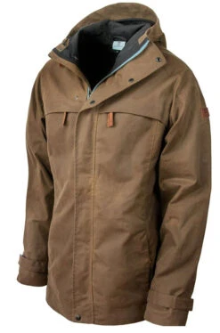 Steinkauz Wachscottonjacke Regensegen -Expedition Gear rs3