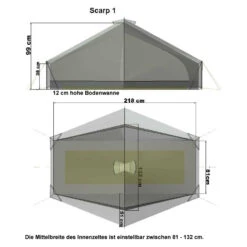 Tarptent Scarp 1 Mit Solid Inner Tent -Expedition Gear scarp1c 20grund